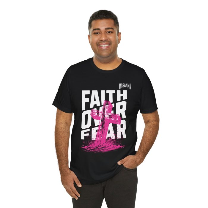 Faith Over Fear Unisex Jersey Tee – Hosanna Christian T-Shirt - Image 47