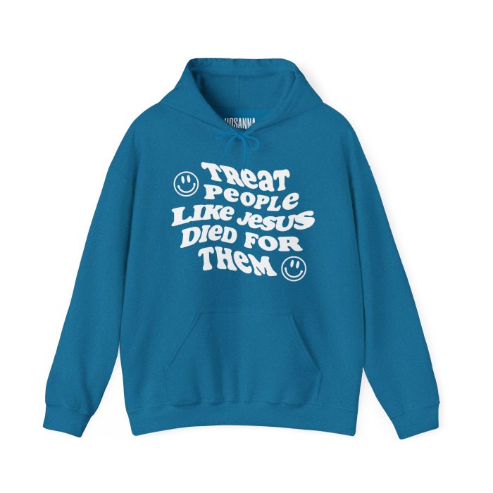 Treat People Like Jesus Hooded Sweatshirt - Image 17