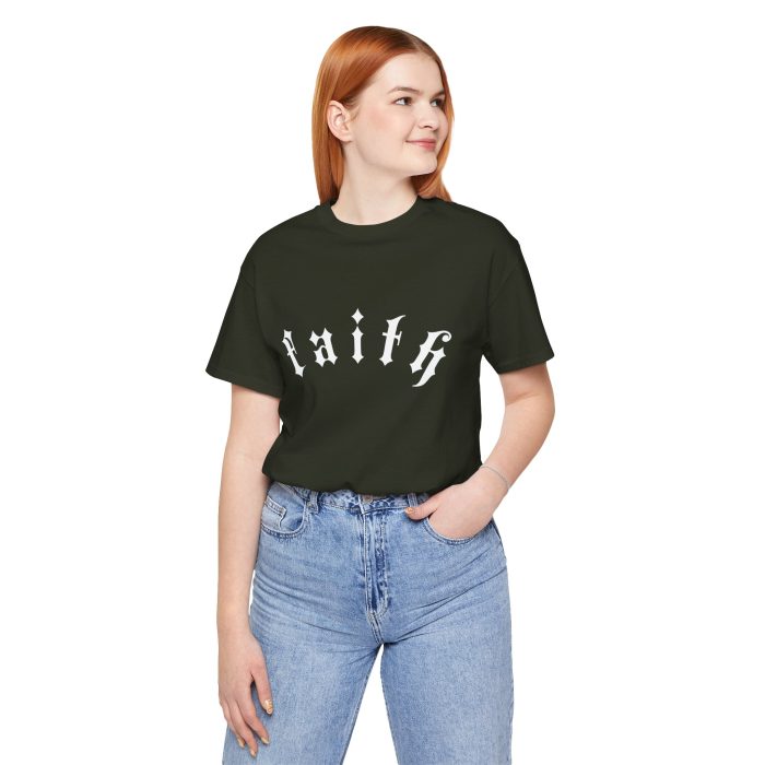 Faith - Unisex Jersey Short Sleeve Hosanna Christian T- Shirt - Image 49