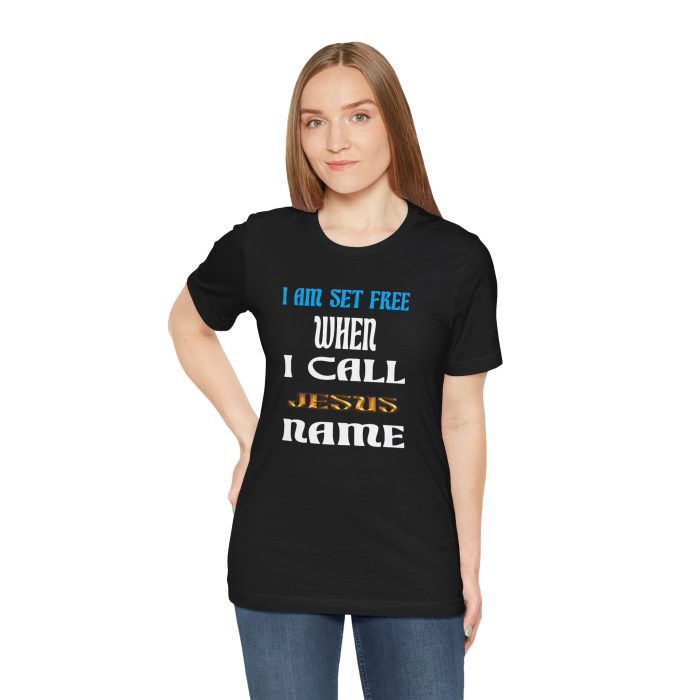I Am Set Free Short Sleeve Tee - Hosanna Christian T Shirt - Image 11