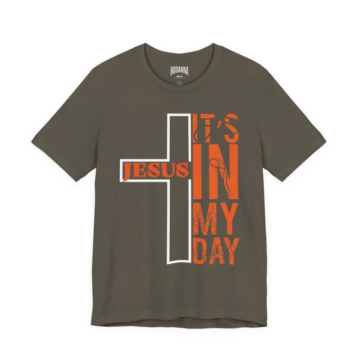 Jesus is In My Day Jersey Tee - Hosanna Christian T Shirt - Image 7