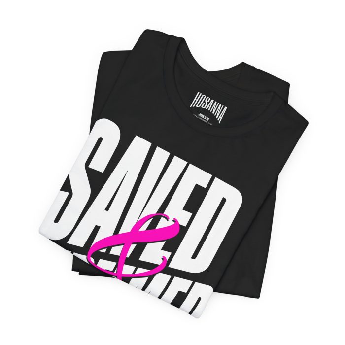 Saved & Redeemed Short Sleeve Tee - Christian Hosanna T Shirt - Image 3