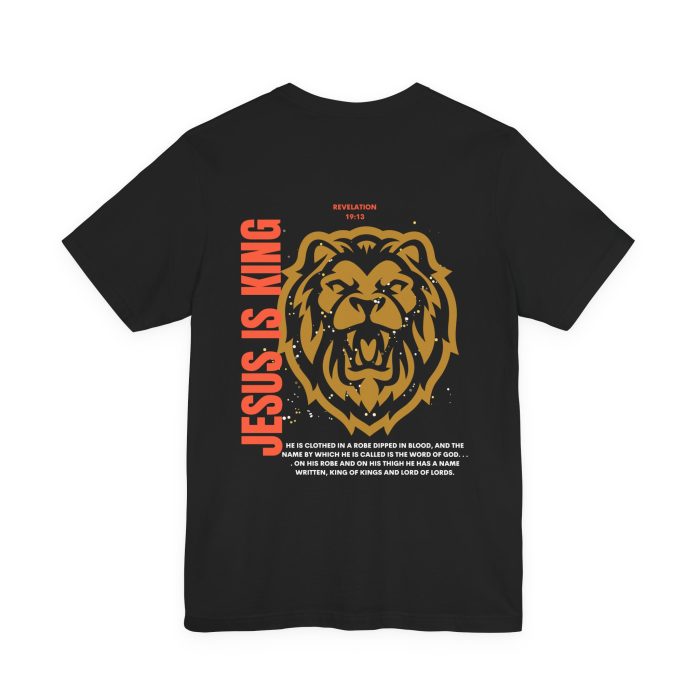 Rev. 19:13 Jesus is King Short Sleeve Tee - Image 4