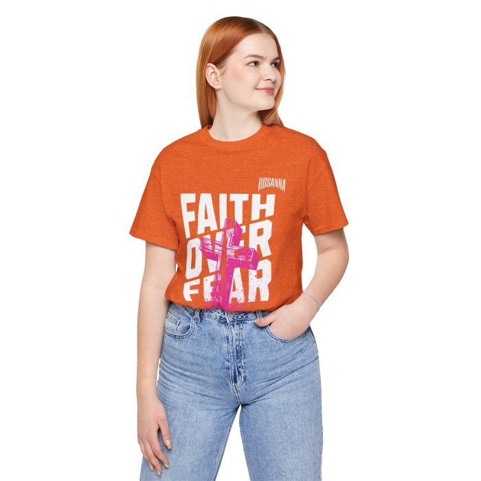 Faith Over Fear Unisex Jersey Tee – Hosanna Christian T-Shirt - Image 16