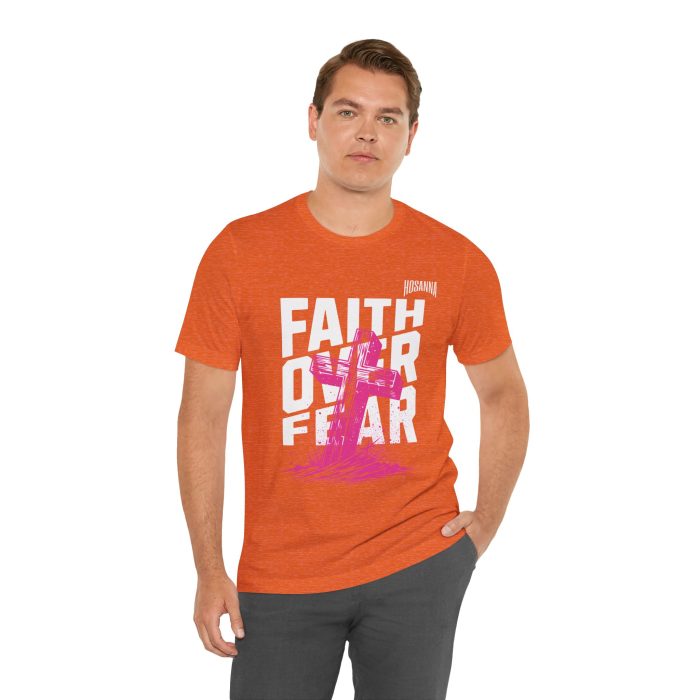 Faith Over Fear Unisex Jersey Tee – Hosanna Christian T-Shirt - Image 12