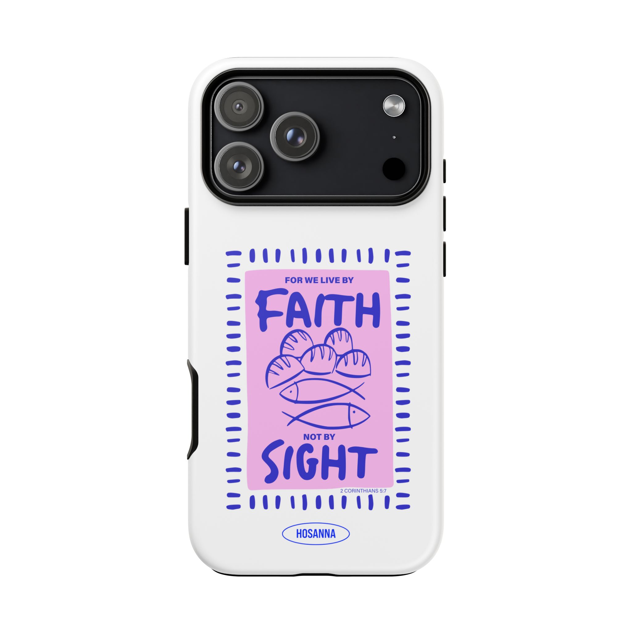 1931533546900160924_2048.jpeg Faith Over Sight Phone Case – “For We Live By Faith, Not By Sight” Inspirational iPhone Cover - Image 1