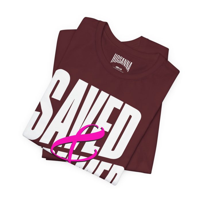 Saved & Redeemed Short Sleeve Tee - Christian Hosanna T Shirt - Image 36