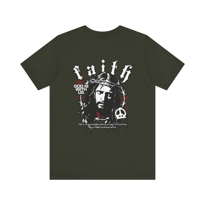 Faith - Unisex Jersey Short Sleeve Hosanna Christian T- Shirt - Image 65