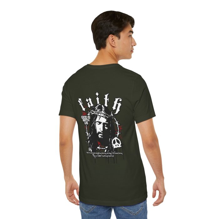Faith - Unisex Jersey Short Sleeve Hosanna Christian T- Shirt - Image 52
