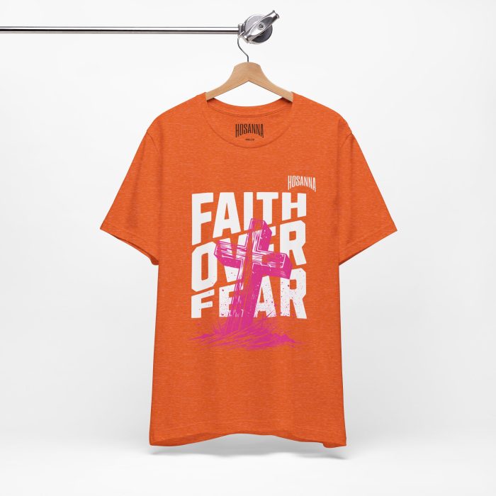 Faith Over Fear Unisex Jersey Tee – Hosanna Christian T-Shirt - Image 5