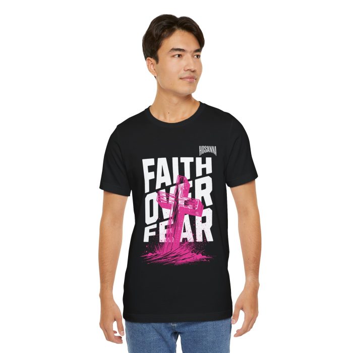 Faith Over Fear Unisex Jersey Tee – Hosanna Christian T-Shirt - Image 51