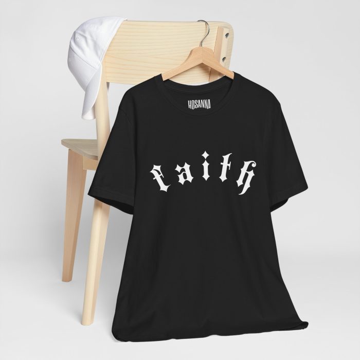 Faith - Unisex Jersey Short Sleeve Hosanna Christian T- Shirt - Image 6