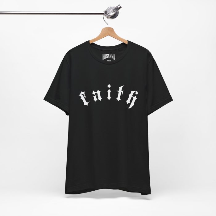 Faith - Unisex Jersey Short Sleeve Hosanna Christian T- Shirt - Image 5