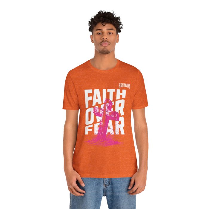 Faith Over Fear Unisex Jersey Tee – Hosanna Christian T-Shirt - Image 10