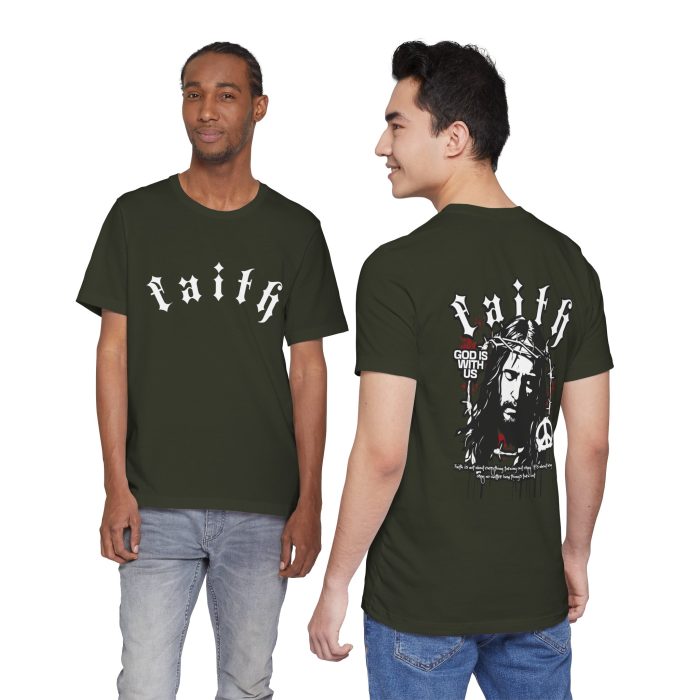 Faith - Unisex Jersey Short Sleeve Hosanna Christian T- Shirt - Image 56