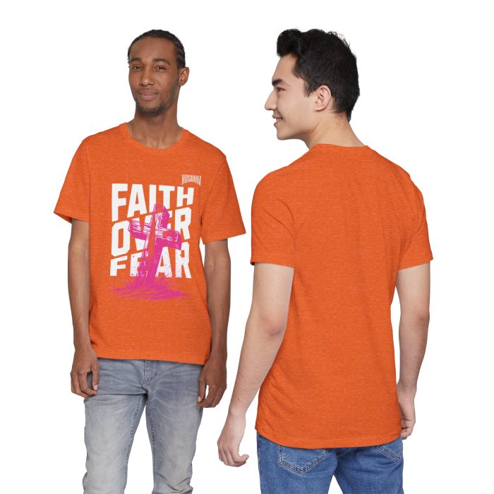 Faith Over Fear Unisex Jersey Tee – Hosanna Christian T-Shirt - Image 23