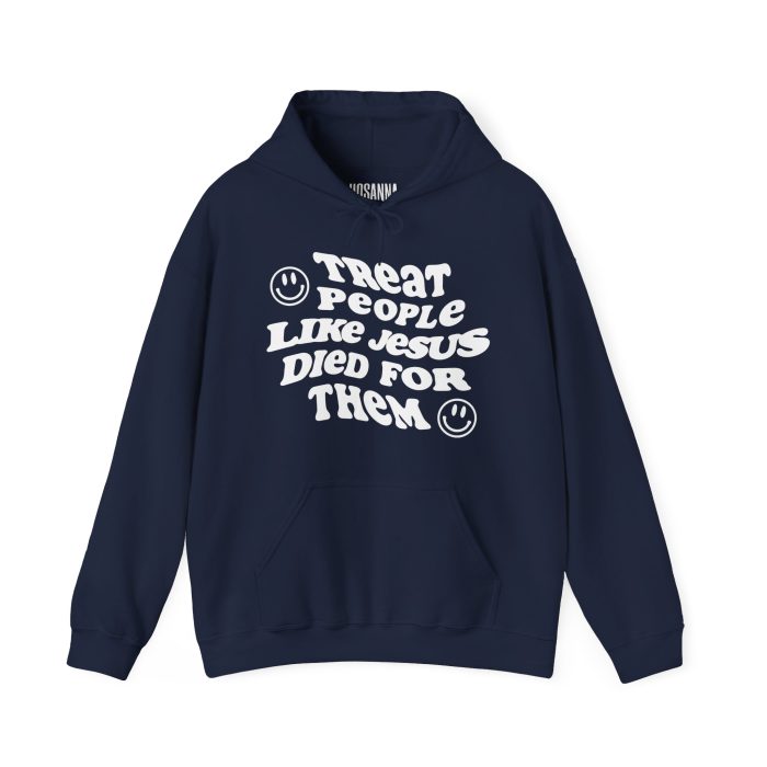 Treat People Like Jesus Hooded Sweatshirt - Image 33