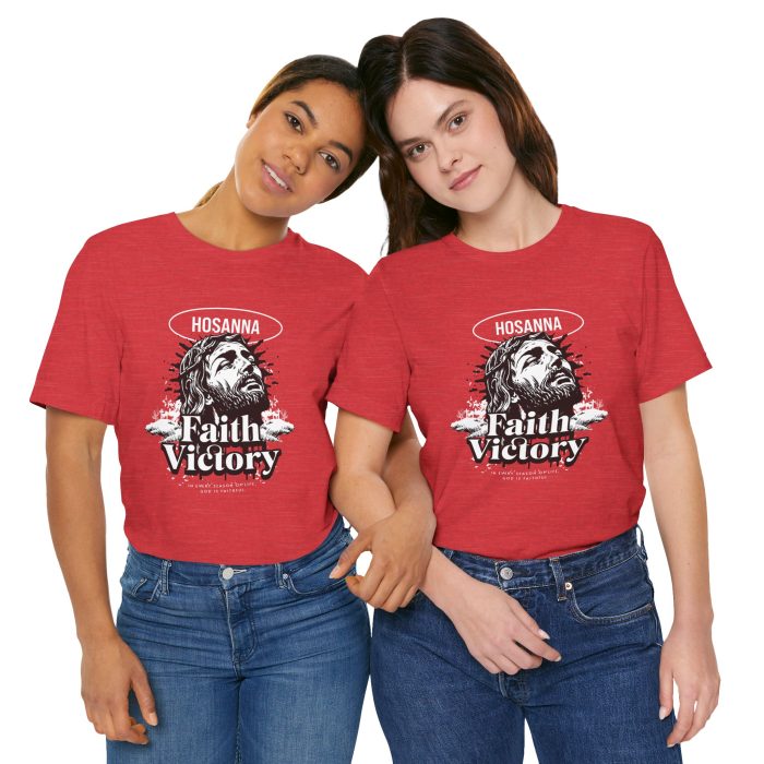 Faith Victory Unisex Tee - Hosanna Christian T Shirt - Image 57