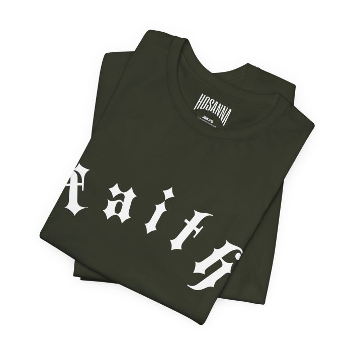 Faith - Unisex Jersey Short Sleeve Hosanna Christian T- Shirt - Image 36