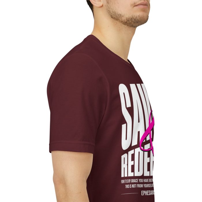 Saved & Redeemed Short Sleeve Tee - Christian Hosanna T Shirt - Image 61