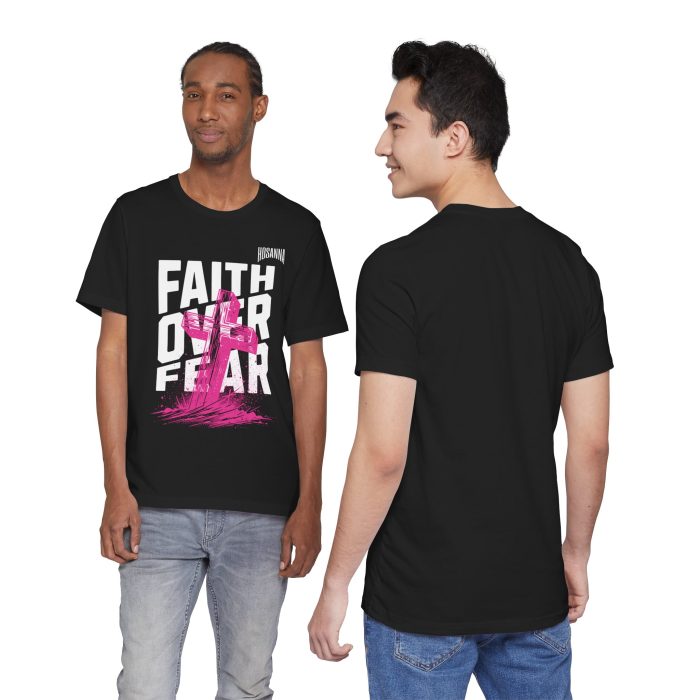 Faith Over Fear Unisex Jersey Tee – Hosanna Christian T-Shirt - Image 56