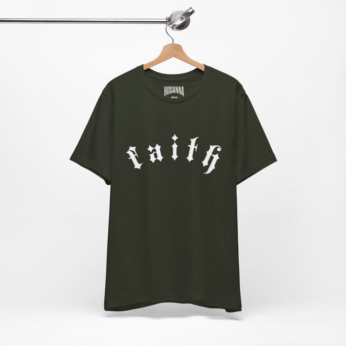 Faith - Unisex Jersey Short Sleeve Hosanna Christian T- Shirt - Image 38
