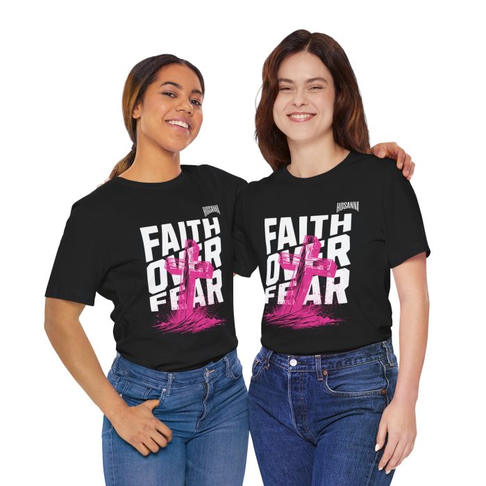 Faith Over Fear Unisex Jersey Tee – Hosanna Christian T-Shirt - Image 58
