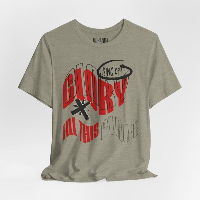 King of Glory Unisex Jersey Tee - Hosanna Christian T-Shirt - Image 37