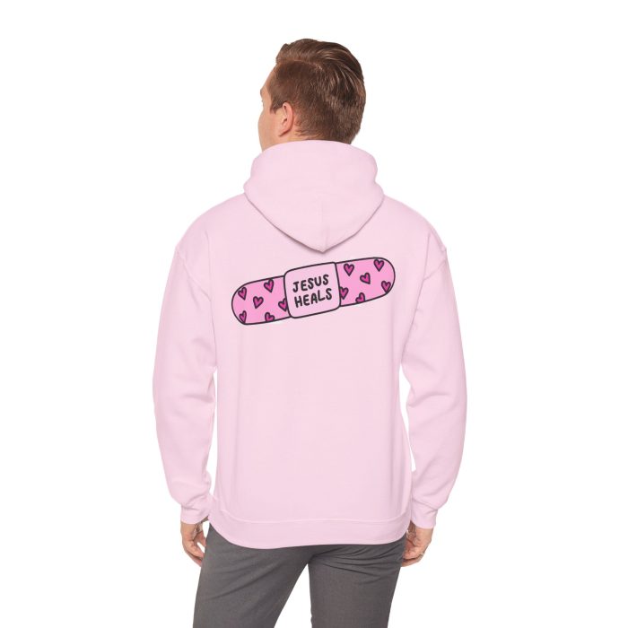 Jesus Heals - Hosanna Christian Hooded Sweatshirt - Image 10