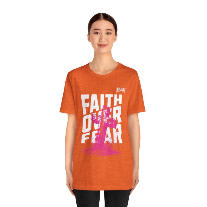 Faith Over Fear Unisex Jersey Tee – Hosanna Christian T-Shirt - Image 9