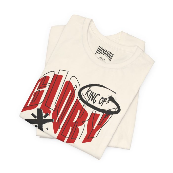 King of Glory Unisex Jersey Tee - Hosanna Christian T-Shirt - Image 3