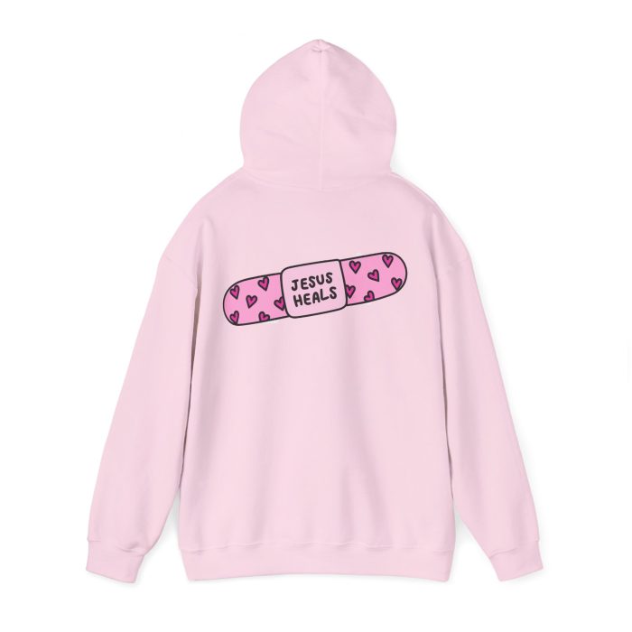 Jesus Heals - Hosanna Christian Hooded Sweatshirt - Image 3