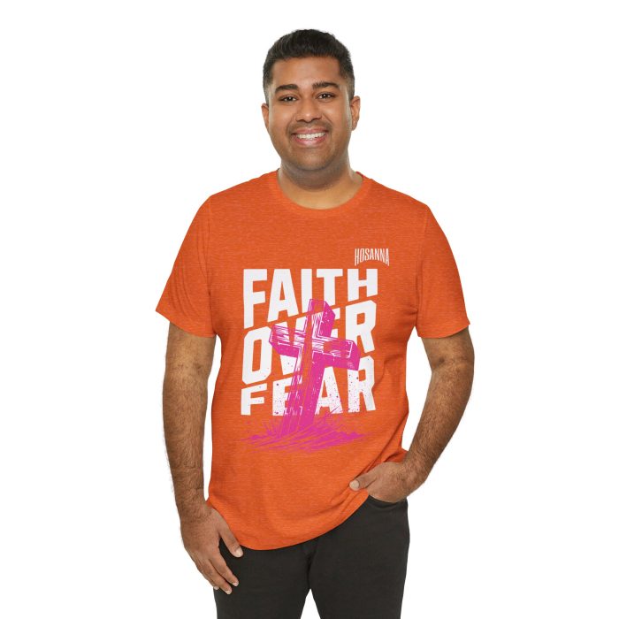 Faith Over Fear Unisex Jersey Tee – Hosanna Christian T-Shirt - Image 14