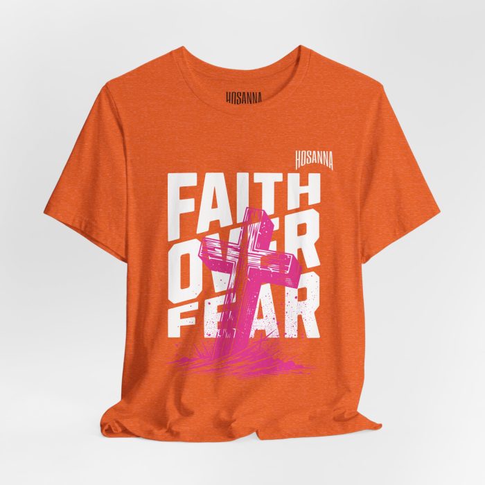 Faith Over Fear Unisex Jersey Tee – Hosanna Christian T-Shirt - Image 4