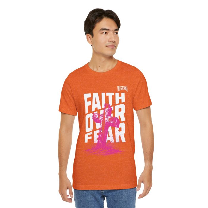 Faith Over Fear Unisex Jersey Tee – Hosanna Christian T-Shirt - Image 18