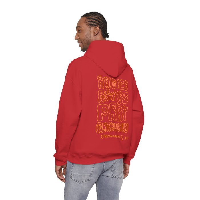 I Thessalonians 5:16-17 - Hosanna Christian Hooded Sweatshirt - Image 14